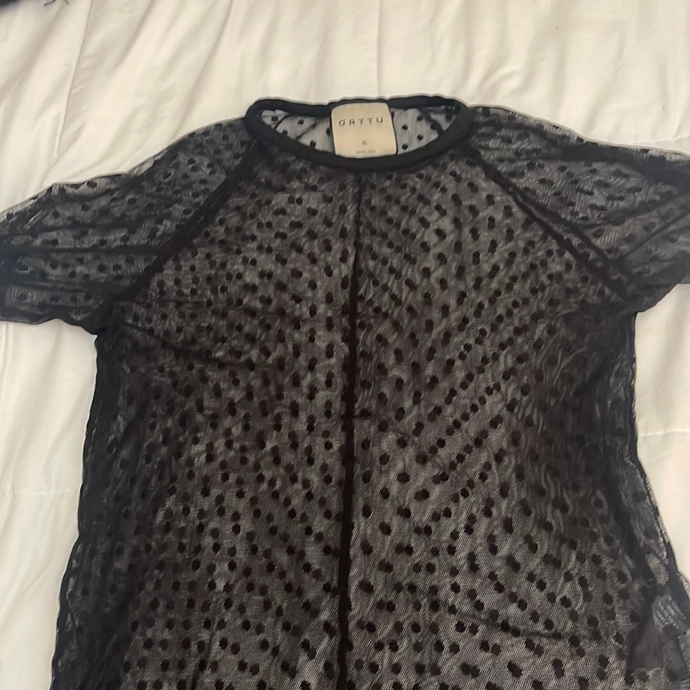 Orttu new shirt sexy black
